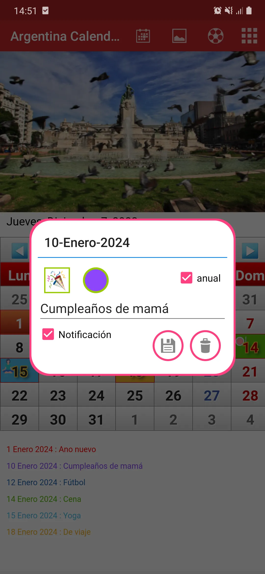 Argentina Calendario 2024 | Indus Appstore | Screenshot