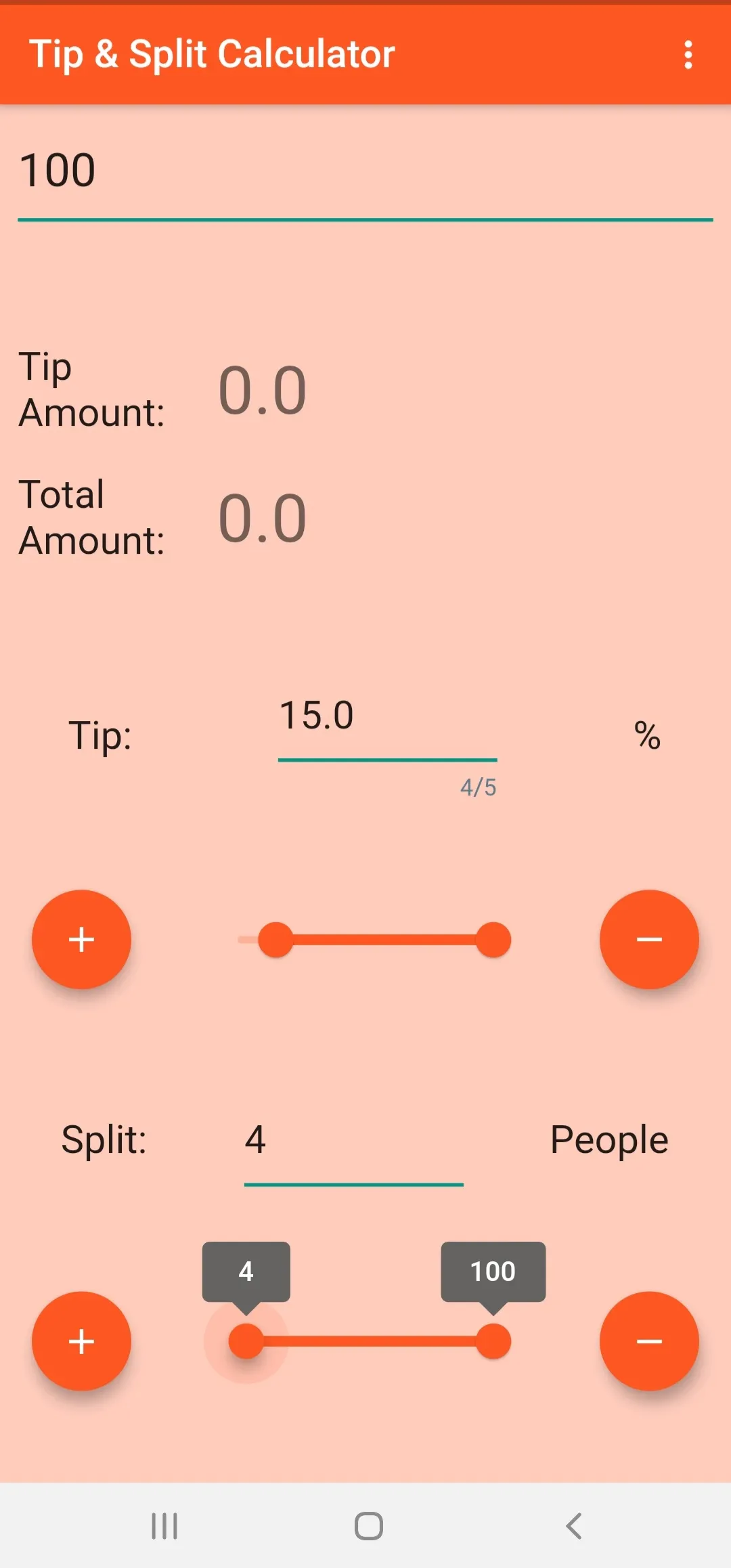 Tip and Split Calculator | Indus Appstore | Screenshot