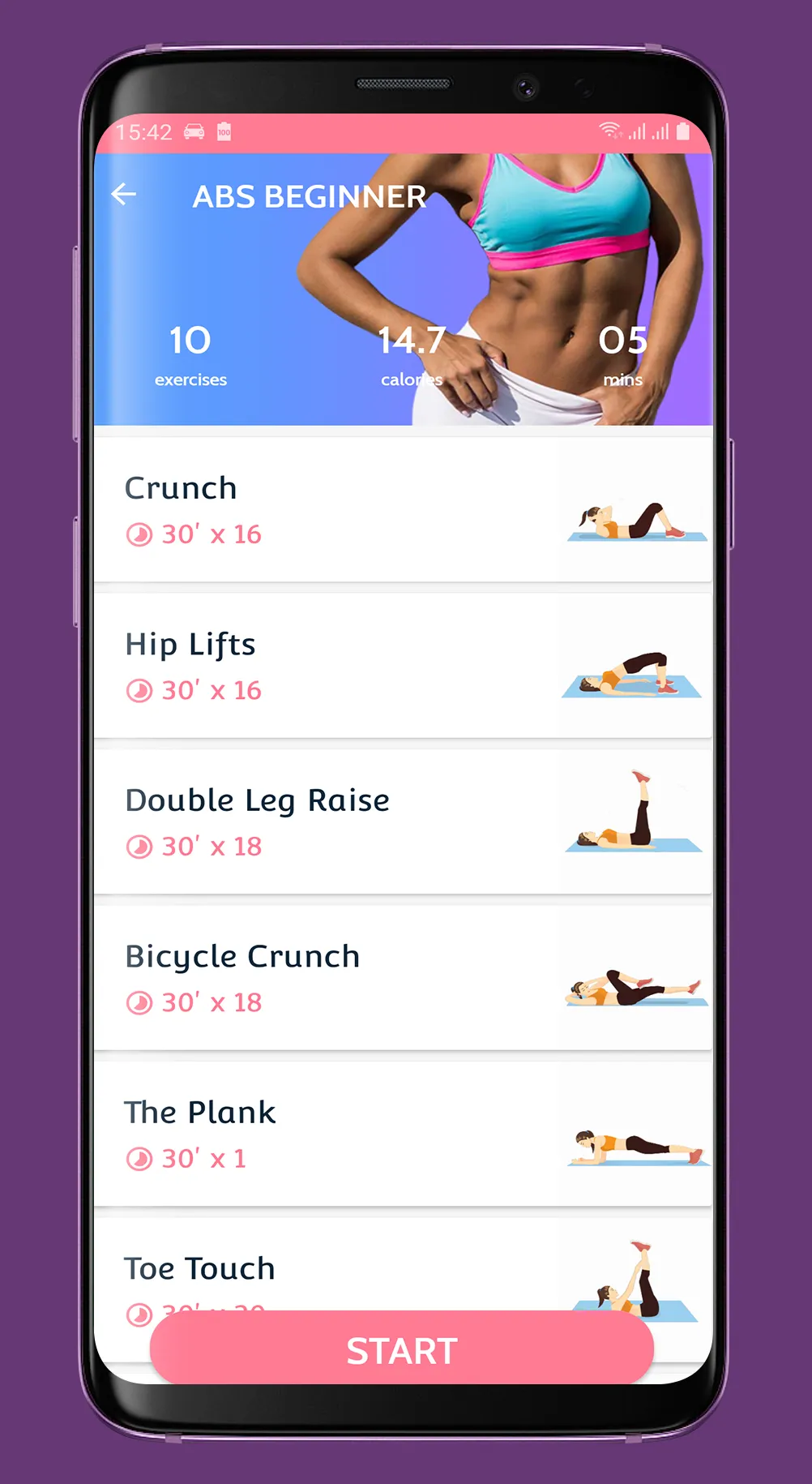 ABS Workout | Indus Appstore | Screenshot