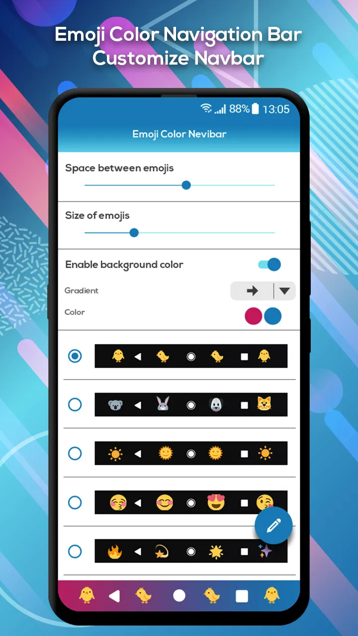 Emoji Custom Navigation Bar | Indus Appstore | Screenshot