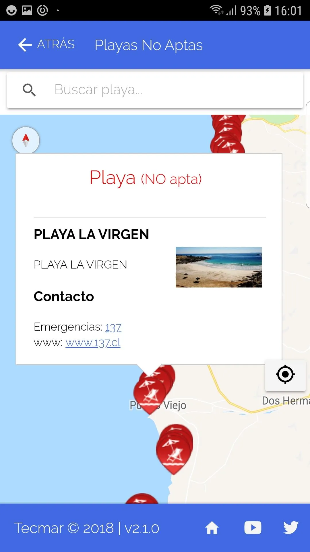 Playas Chile | Indus Appstore | Screenshot