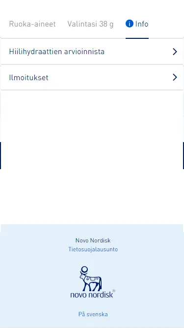 Mobiilihiilihydraattikäsikirja | Indus Appstore | Screenshot