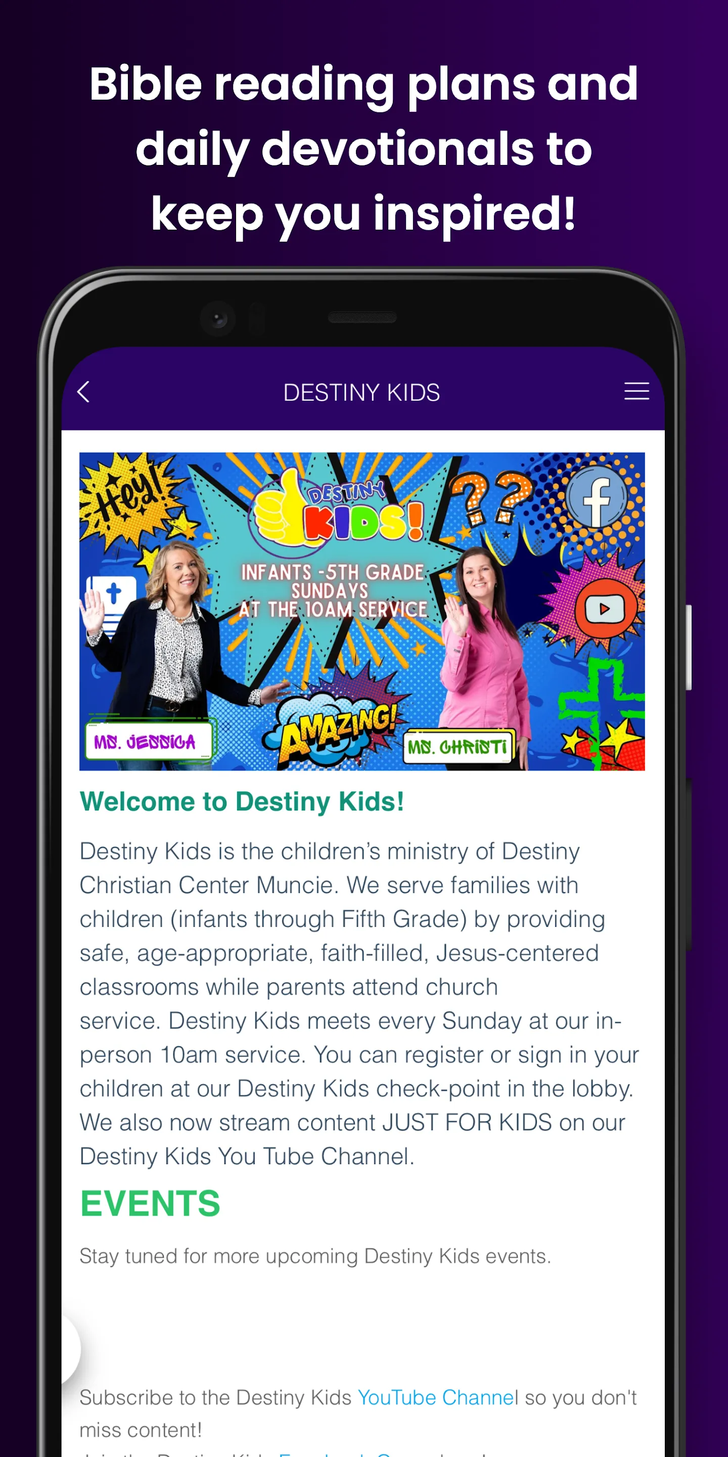 Destiny Christian Muncie | Indus Appstore | Screenshot