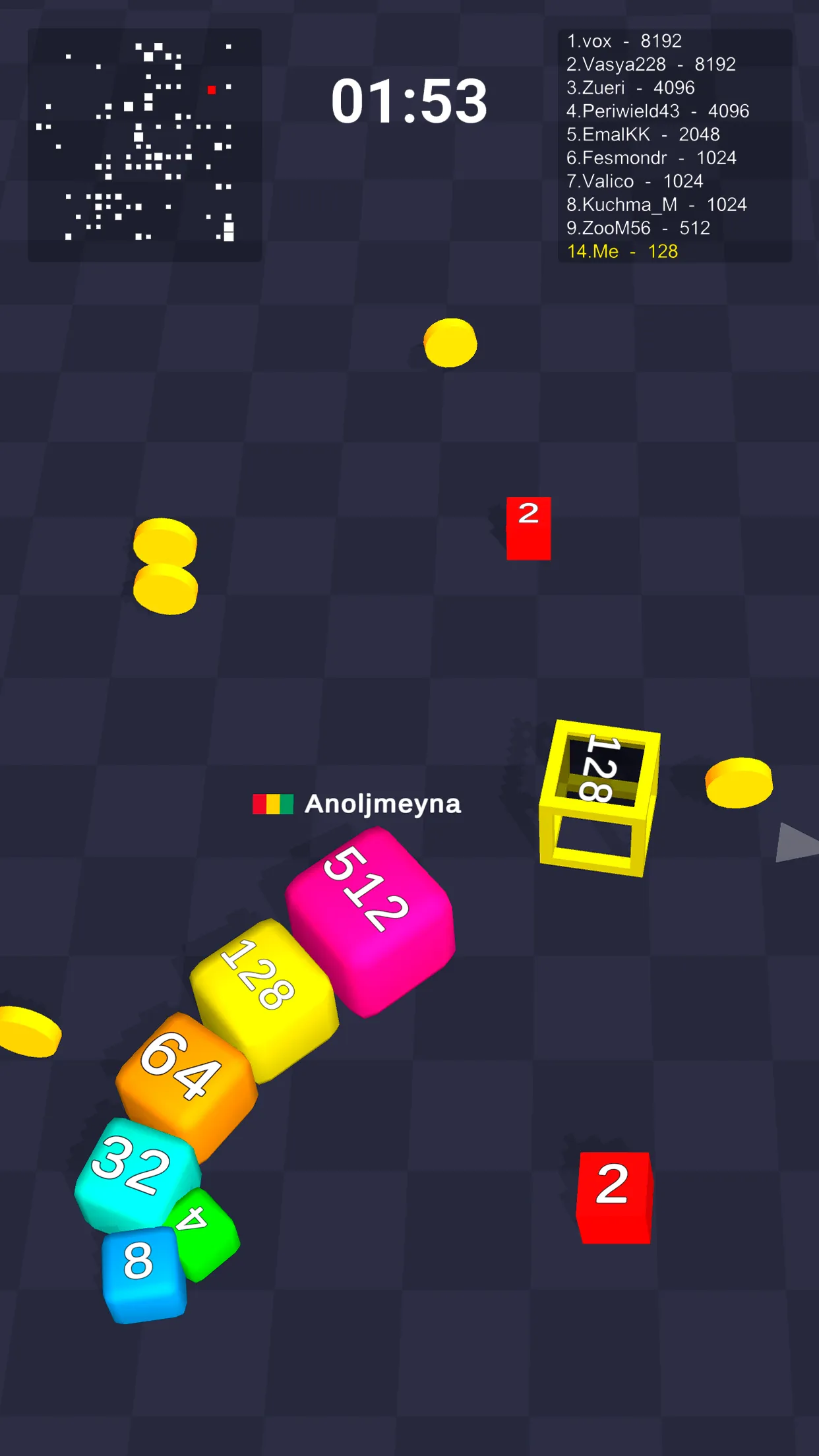 Cube Arena 2048: Merge Numbers | Indus Appstore | Screenshot