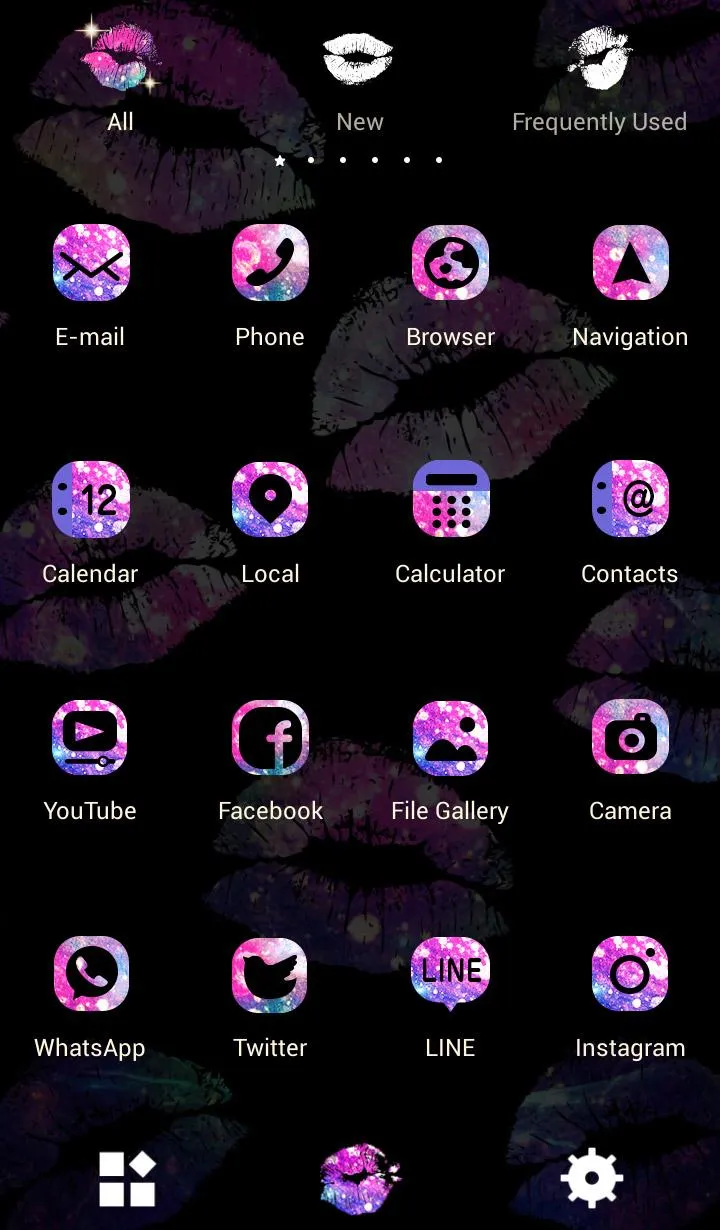 Galaxy Lips Theme | Indus Appstore | Screenshot