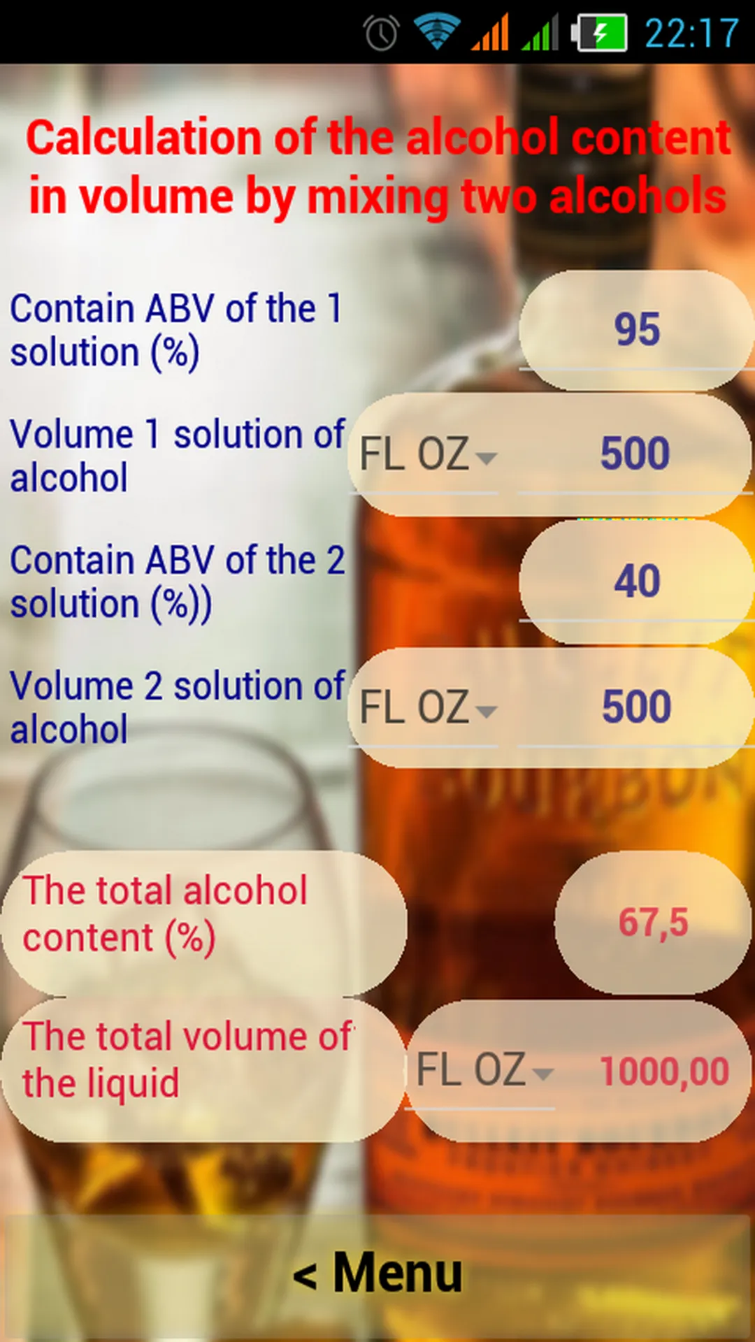 Alcohol Calculator | Indus Appstore | Screenshot