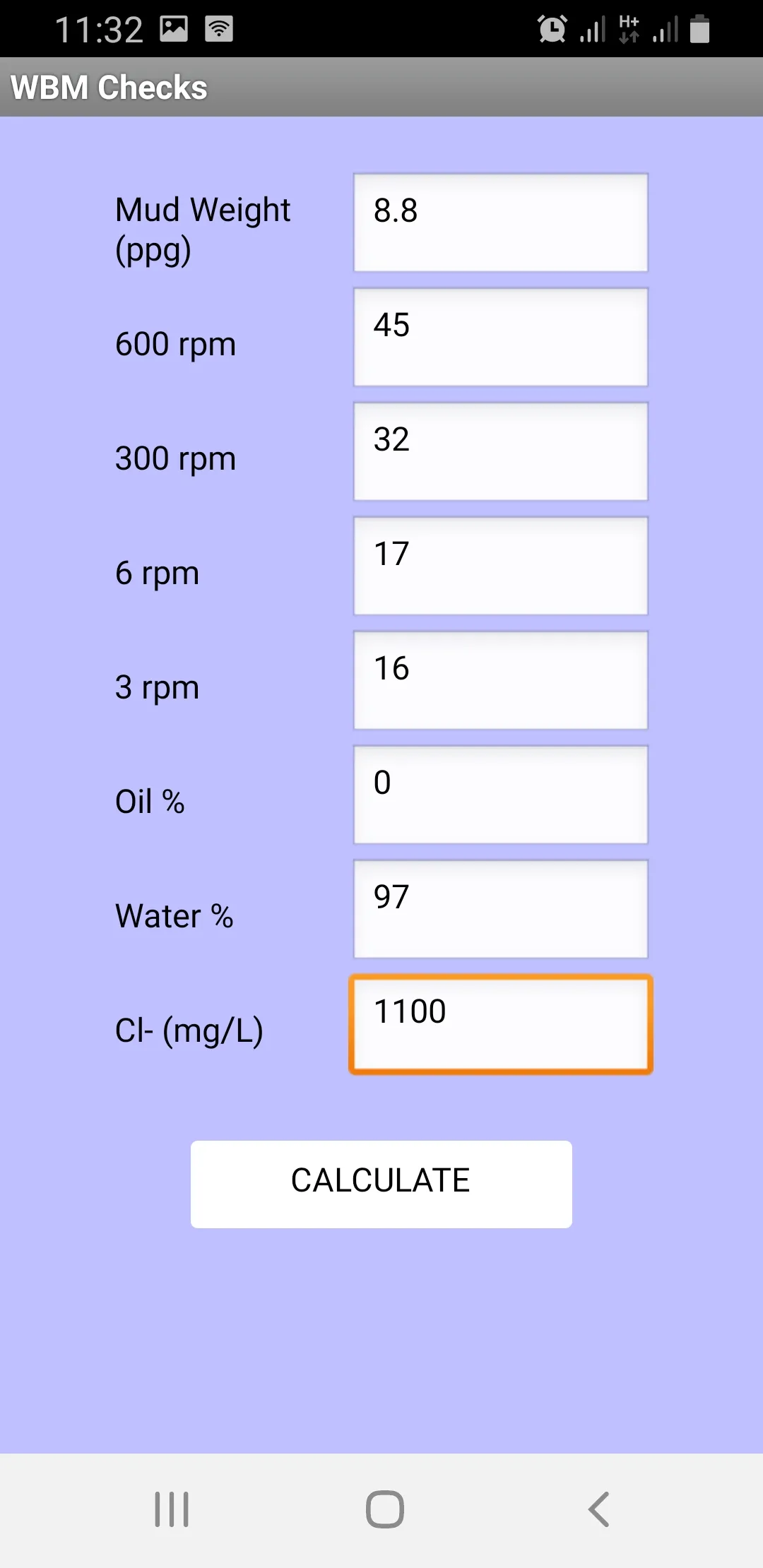 Mud Engineering Calculator | Indus Appstore | Screenshot