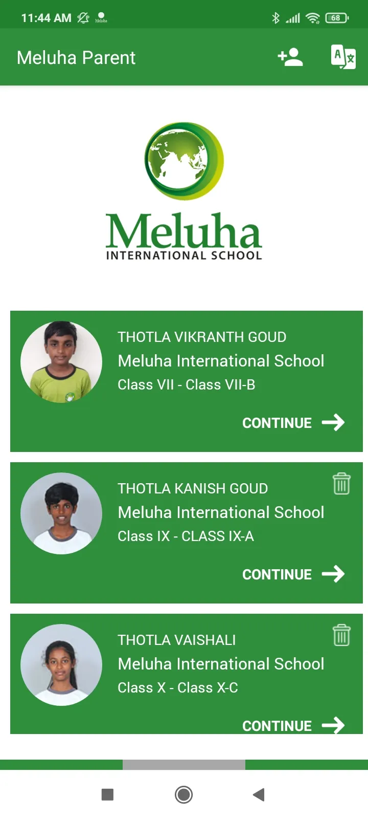 Meluha Parent Portal | Indus Appstore | Screenshot