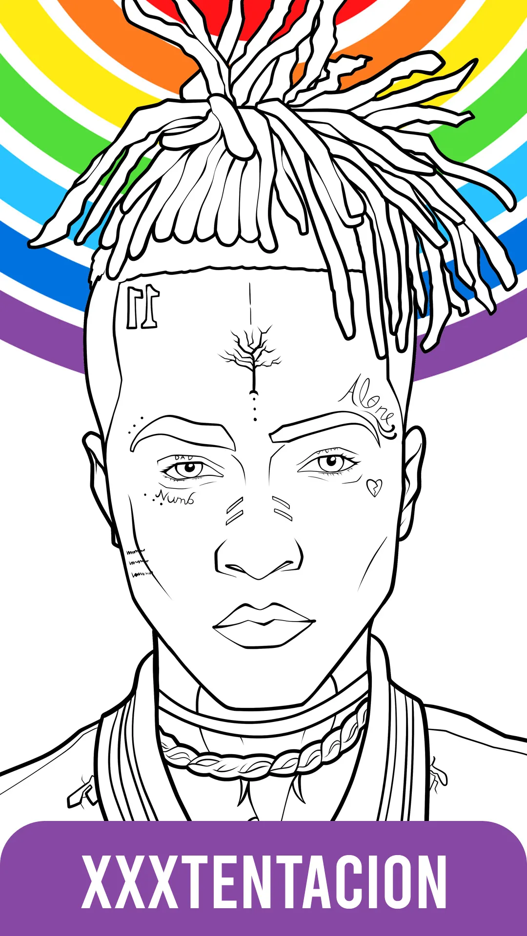 XXTentacion Coloring Book | Indus Appstore | Screenshot