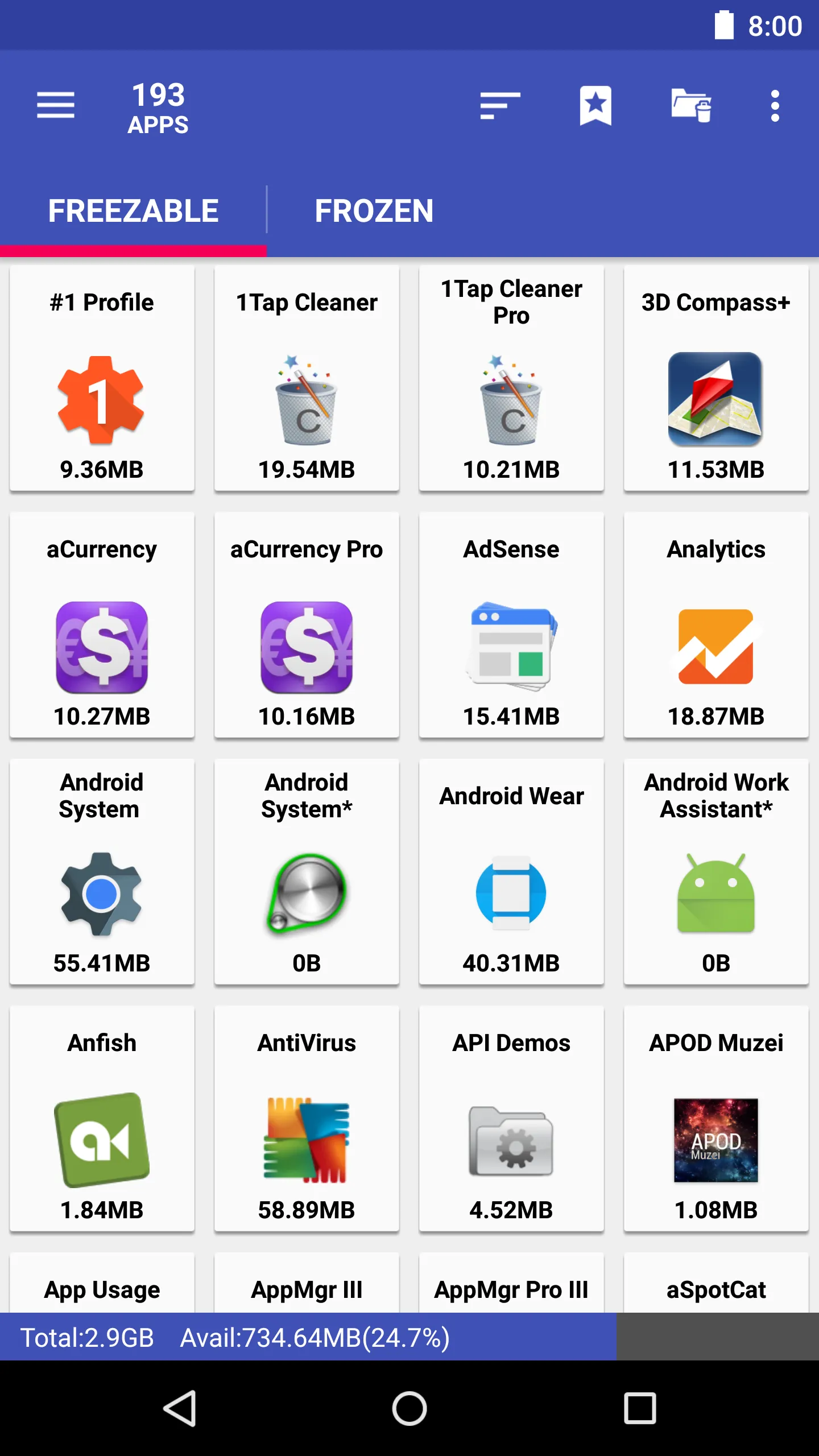 AppMgr III (App 2 SD) | Indus Appstore | Screenshot