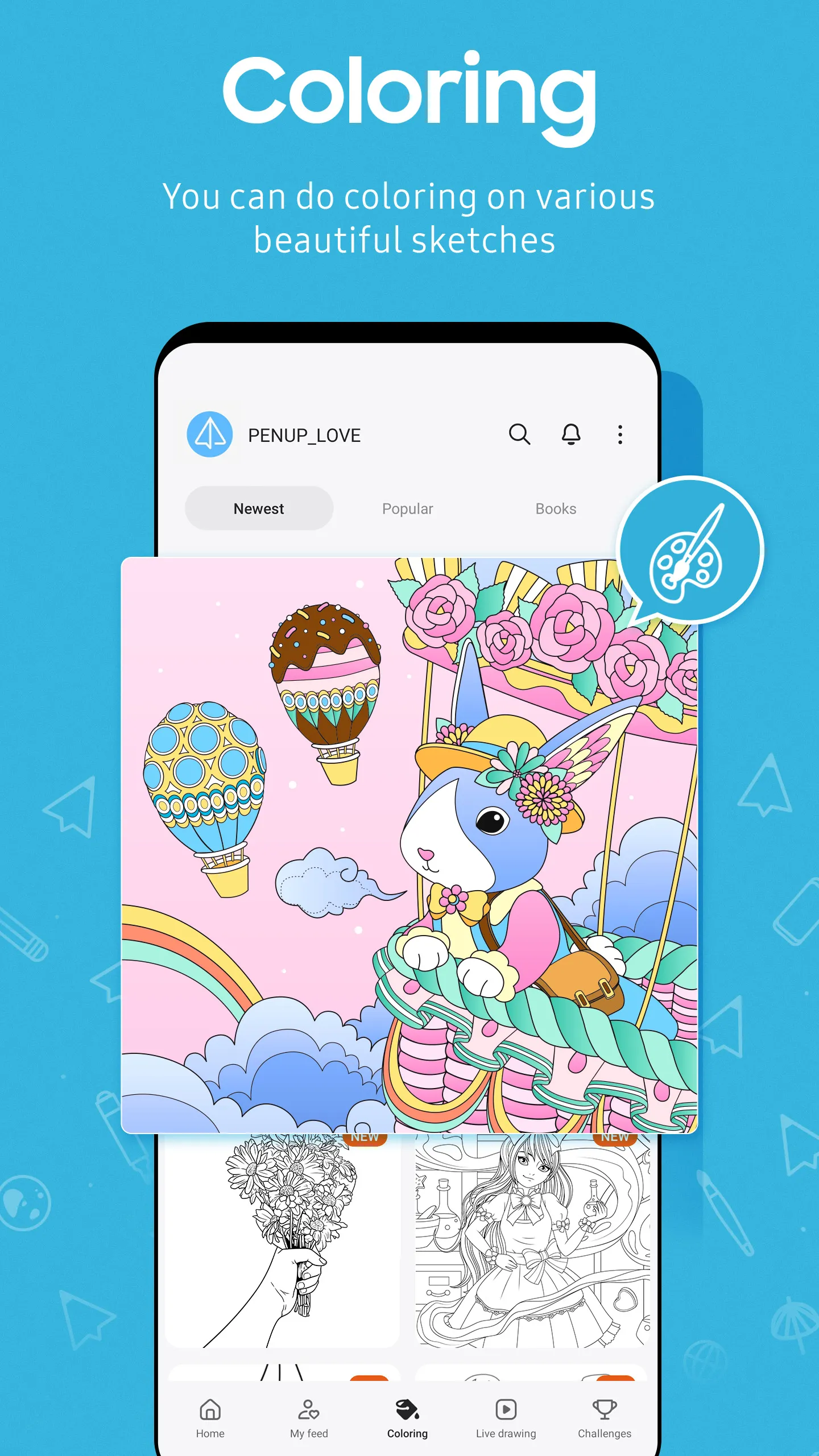 PENUP – Drawing-sharing SNS | Indus Appstore | Screenshot