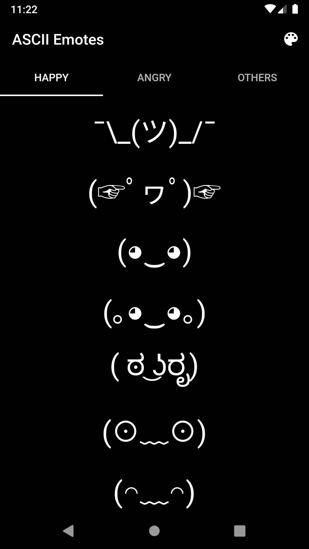 ASCII Emotes | Indus Appstore | Screenshot