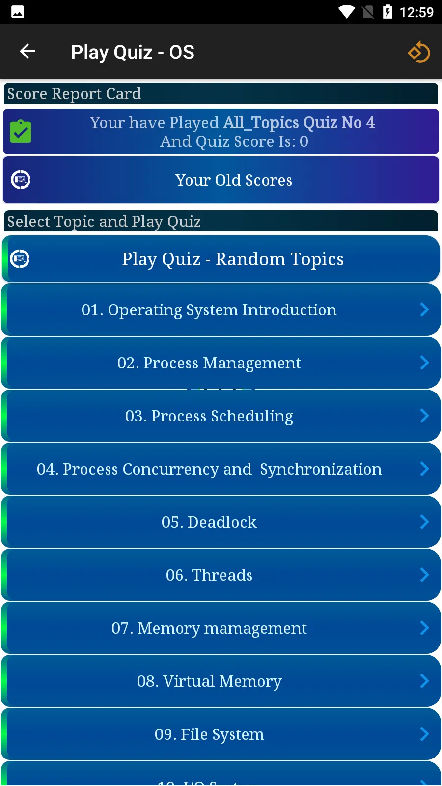 Operating System MCQ and More | Indus Appstore | Screenshot