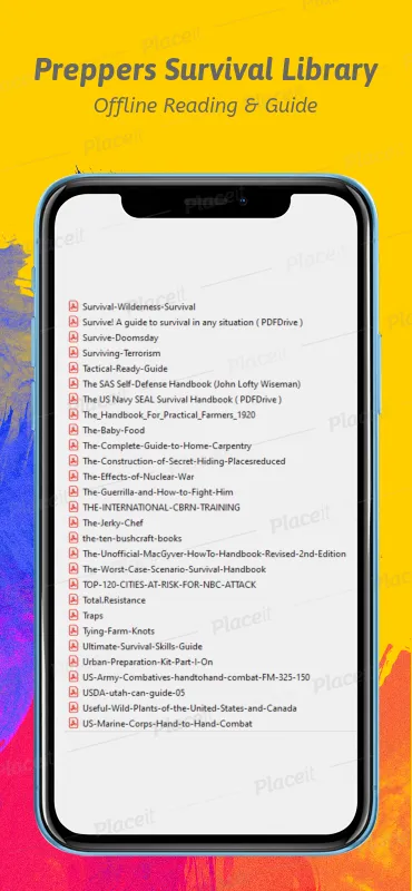 Preppers Survival Library | Indus Appstore | Screenshot