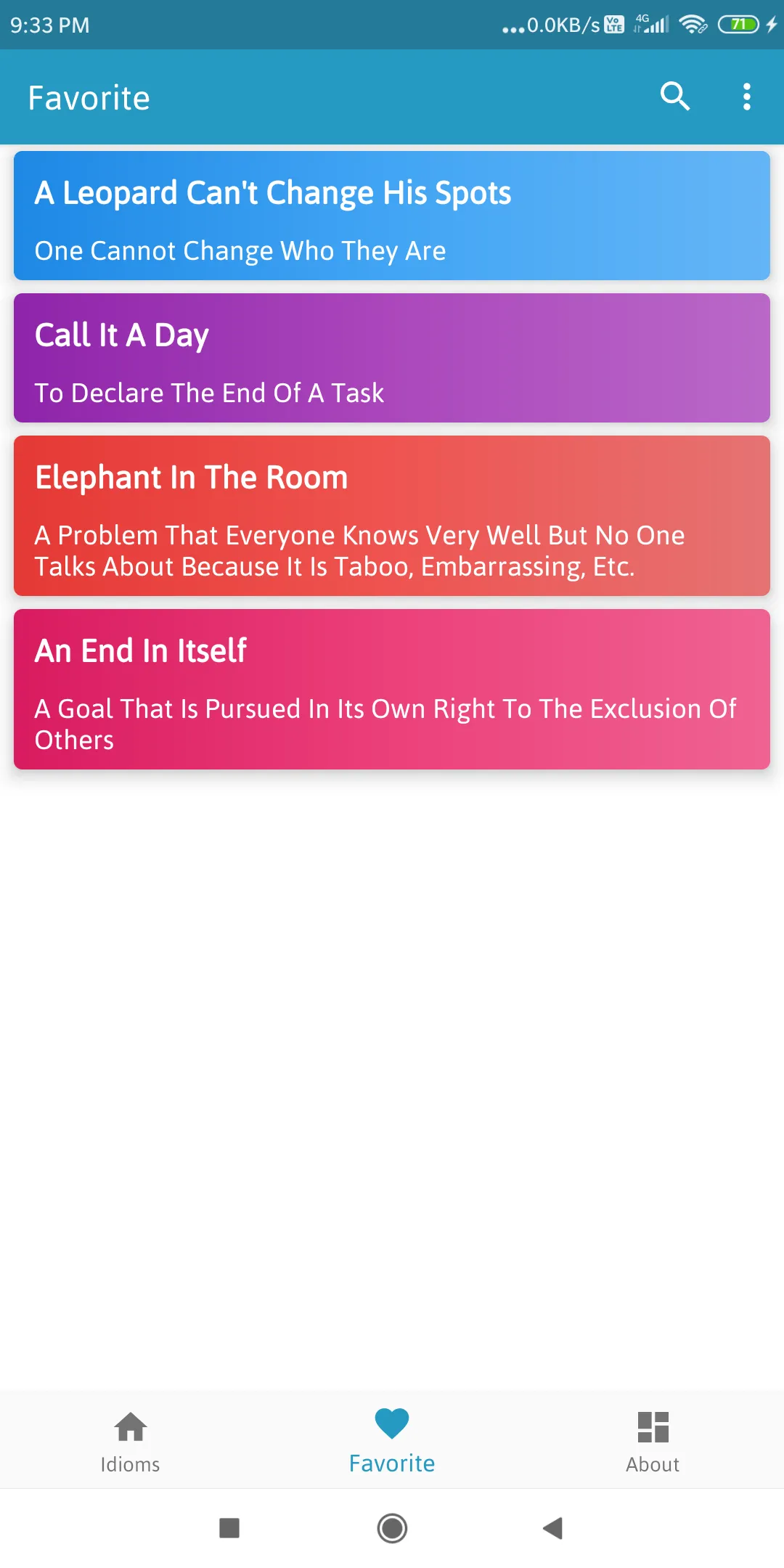 Idioms and Phrases Prep Guide: | Indus Appstore | Screenshot