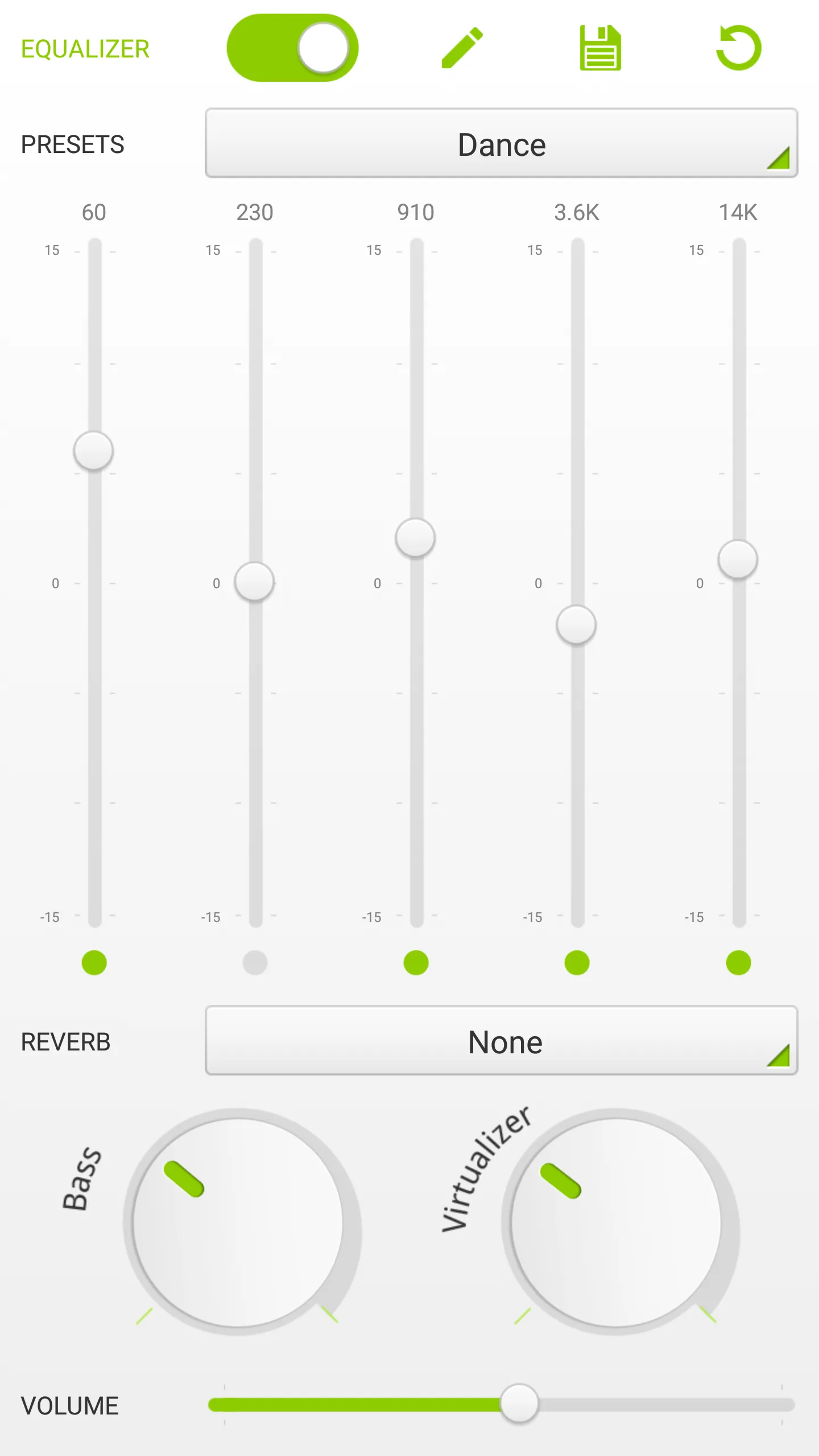 PlayerPro Cloudy Green Skin | Indus Appstore | Screenshot