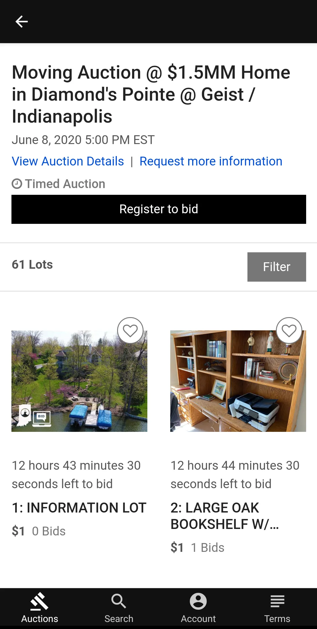 Aether Auctions | Indus Appstore | Screenshot