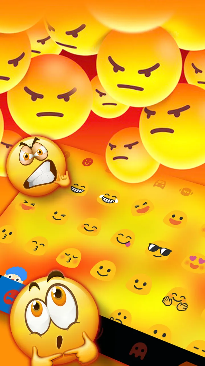 Angry Emojis Keyboard Backgrou | Indus Appstore | Screenshot