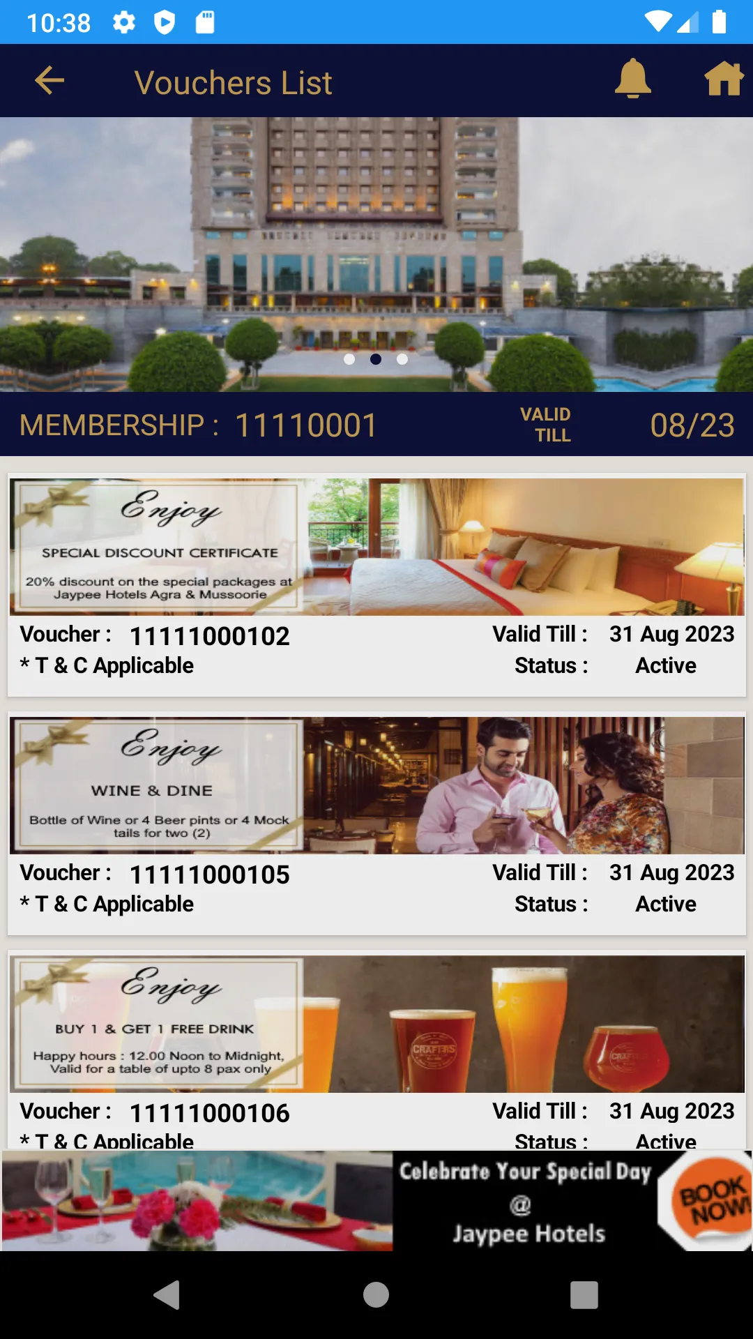 Jaypee Privilege | Indus Appstore | Screenshot