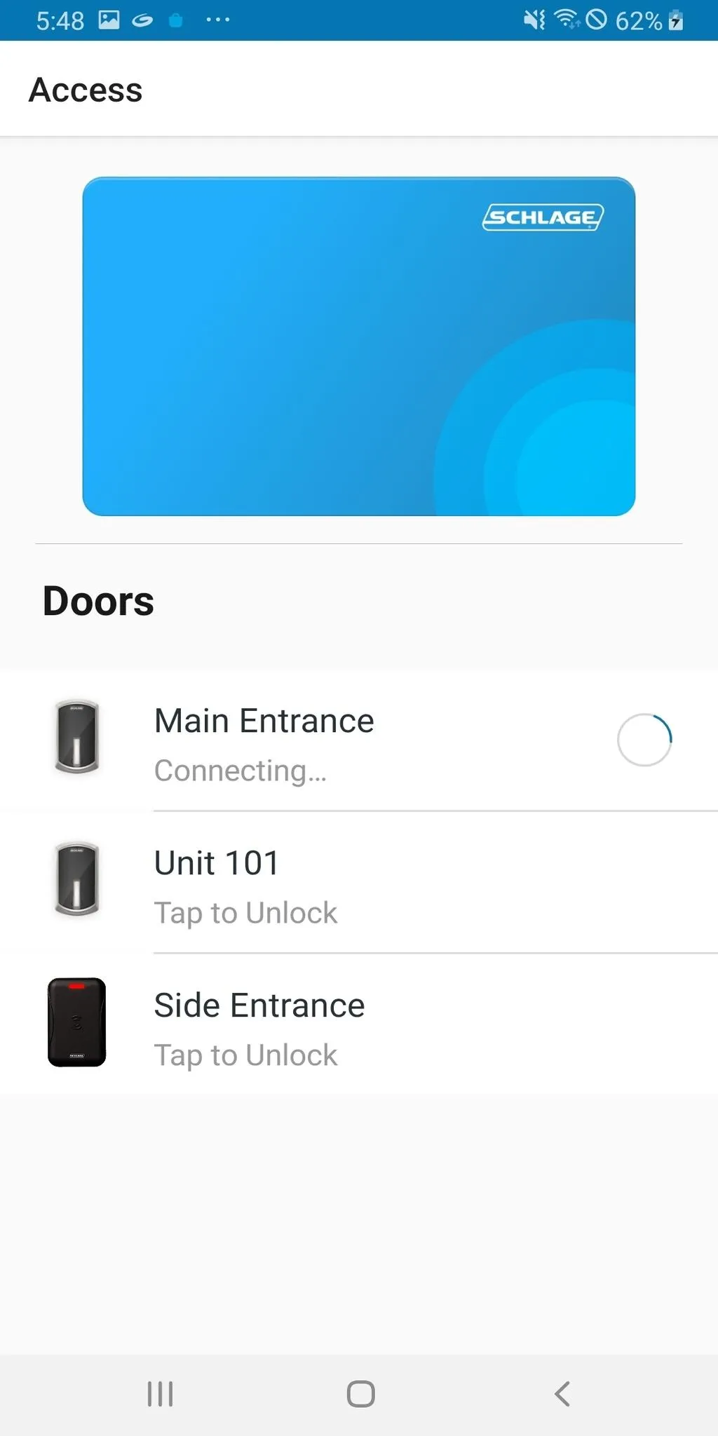 Schlage Mobile Access | Indus Appstore | Screenshot