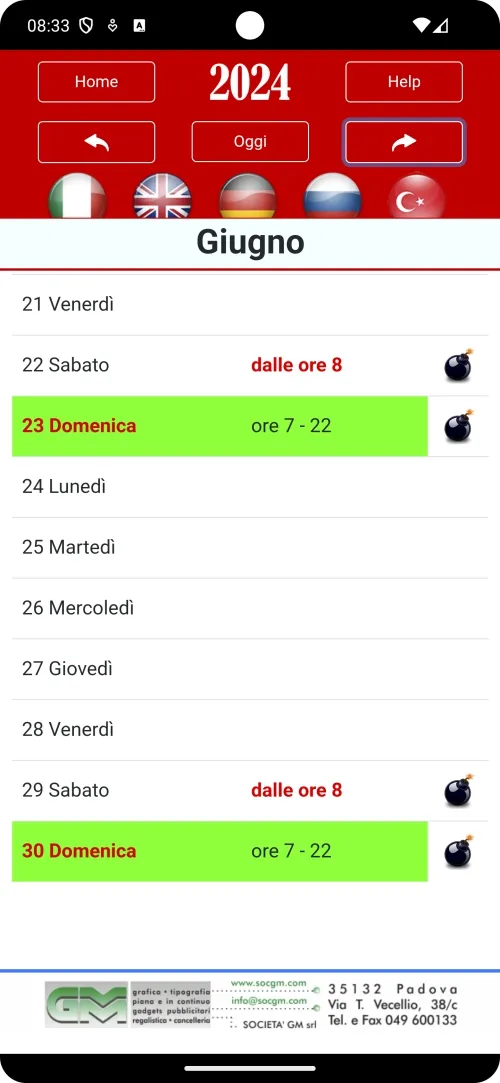 Calendario Divieti Camion 2024 | Indus Appstore | Screenshot