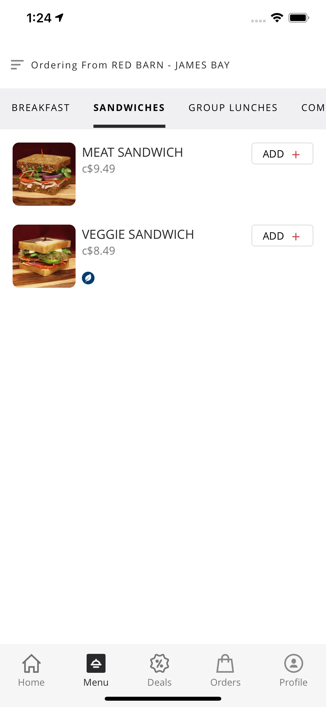 RED BARN MARKET SANDWICHES | Indus Appstore | Screenshot