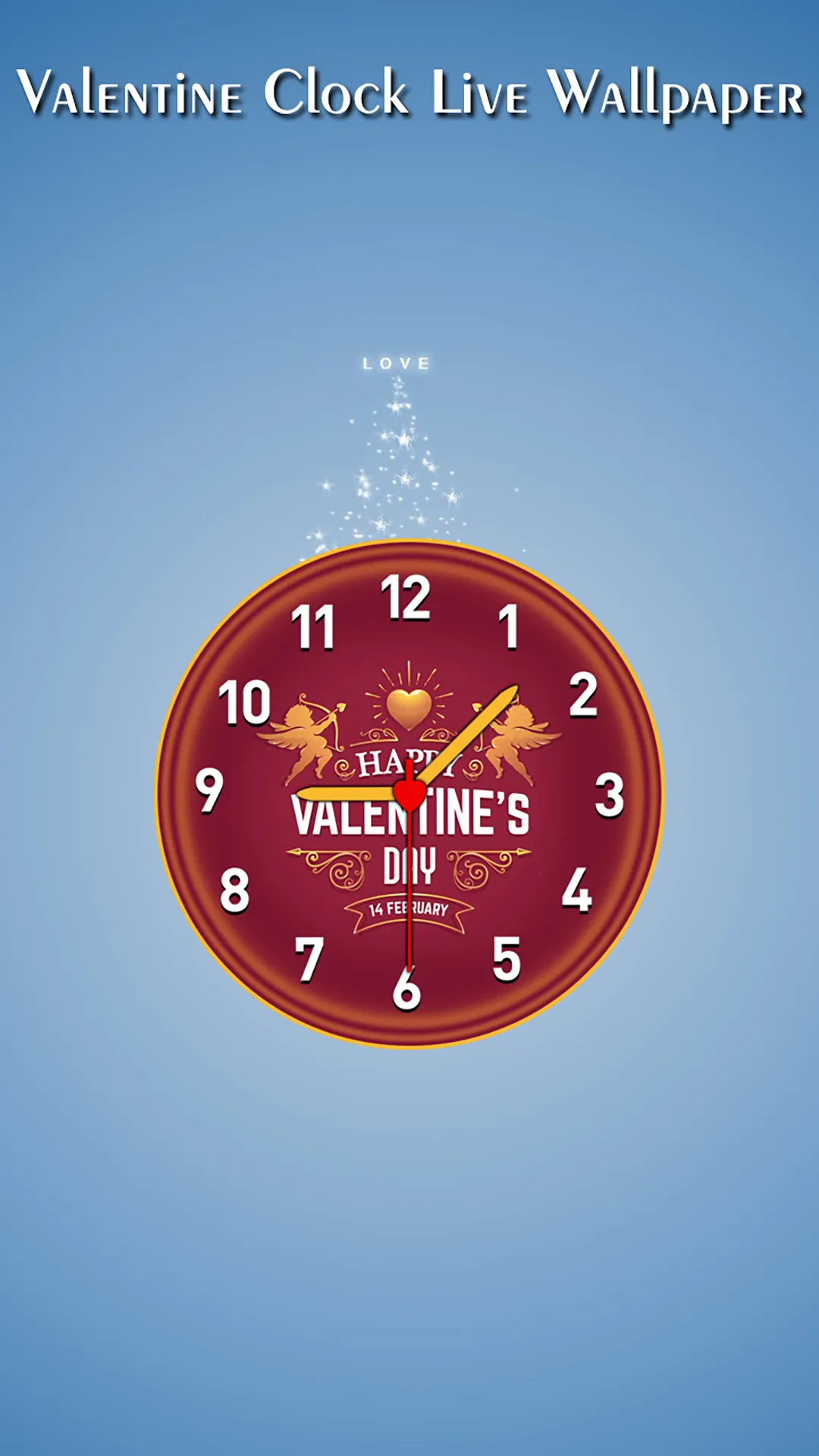 Valentine Clock Live Wallpaper | Indus Appstore | Screenshot