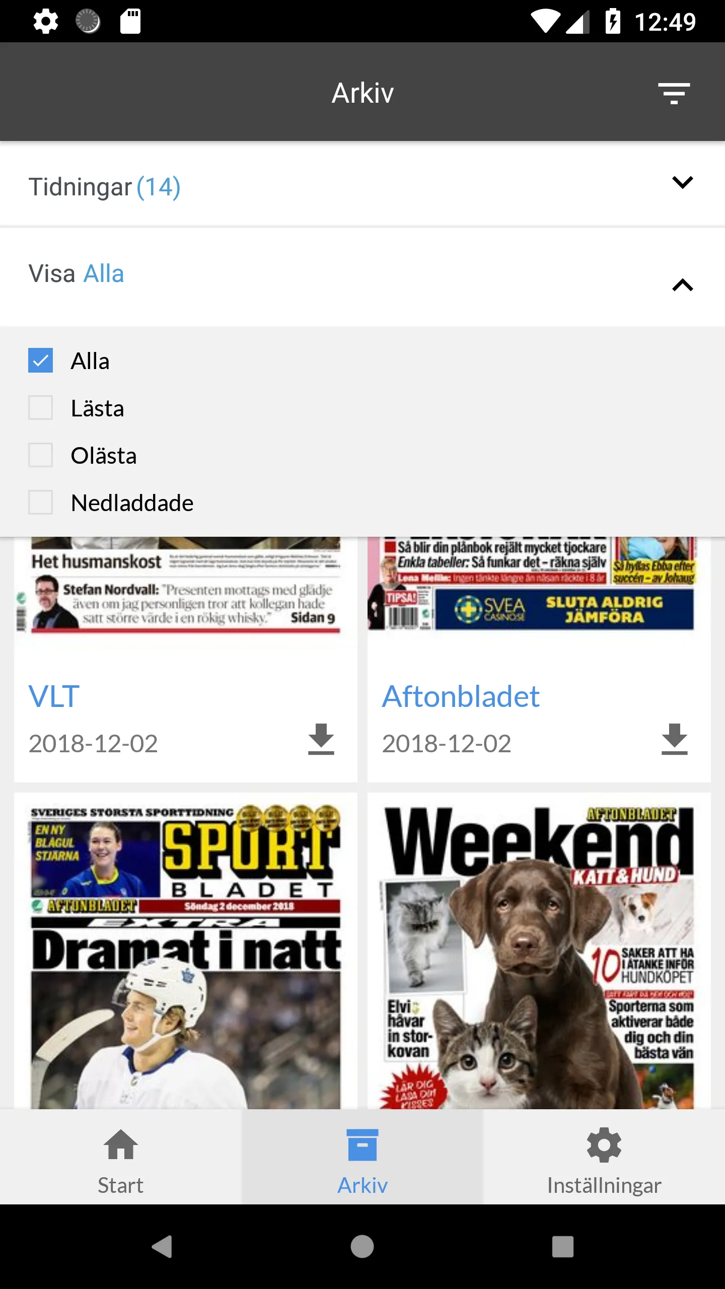 Sala Allehanda e-tidning | Indus Appstore | Screenshot