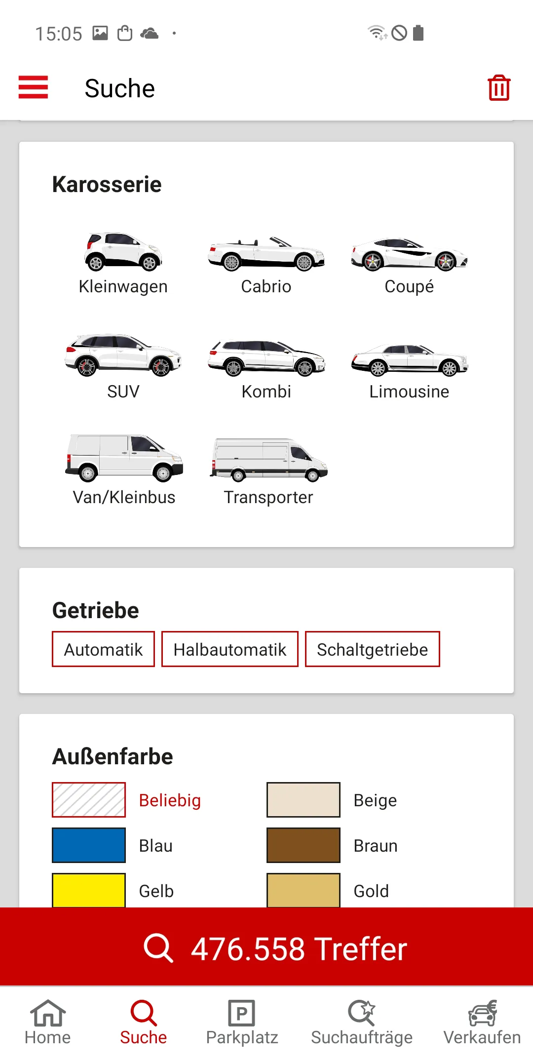 PKW.de - Gebrauchtwagen-Börse | Indus Appstore | Screenshot