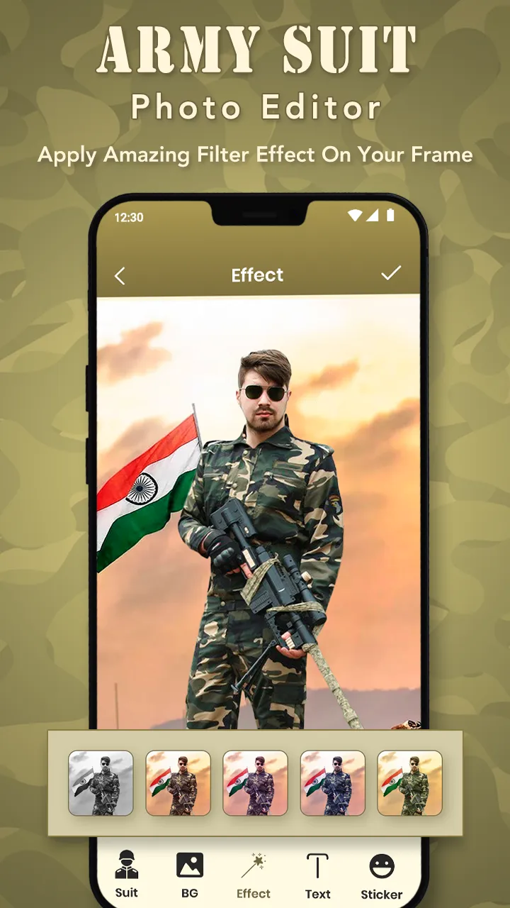 Army Photo Suit  Editor - Comm | Indus Appstore | Screenshot