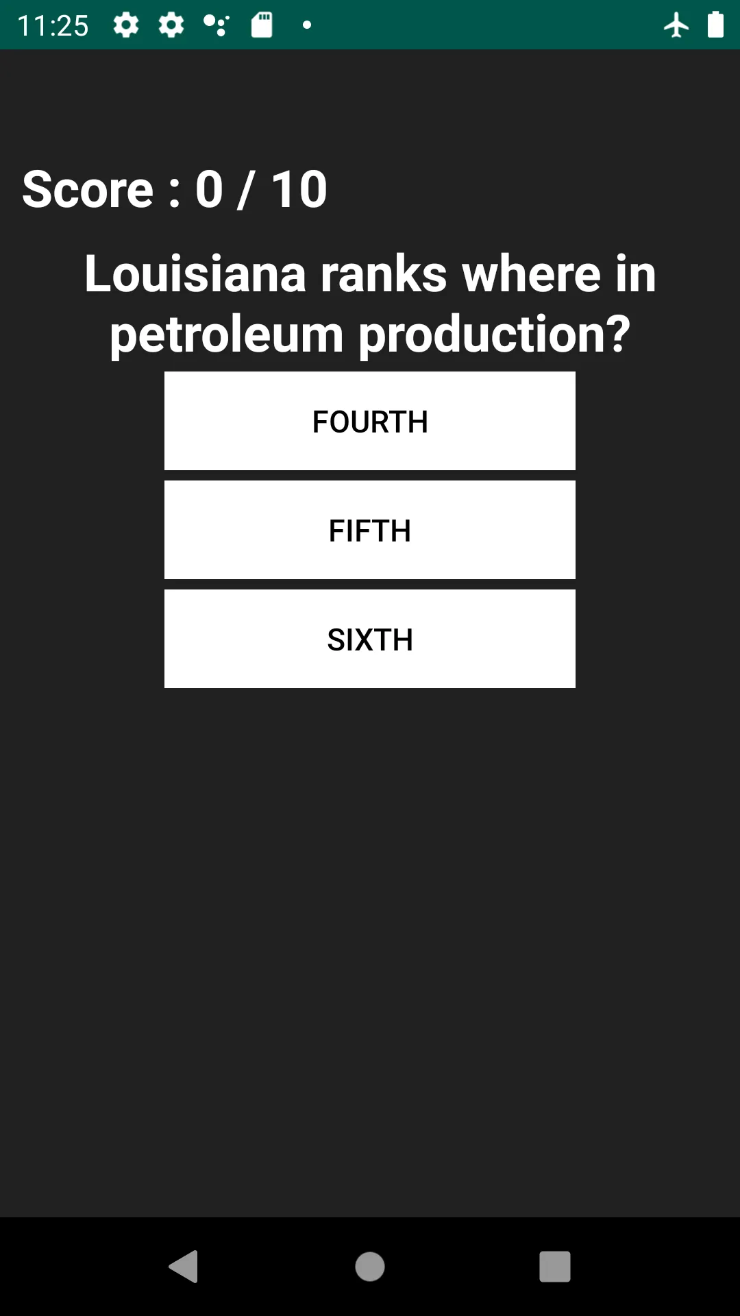 US States Trivia | Indus Appstore | Screenshot