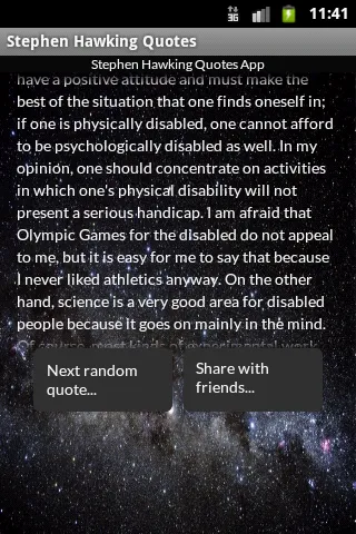 Stephen Hawking Quotes | Indus Appstore | Screenshot