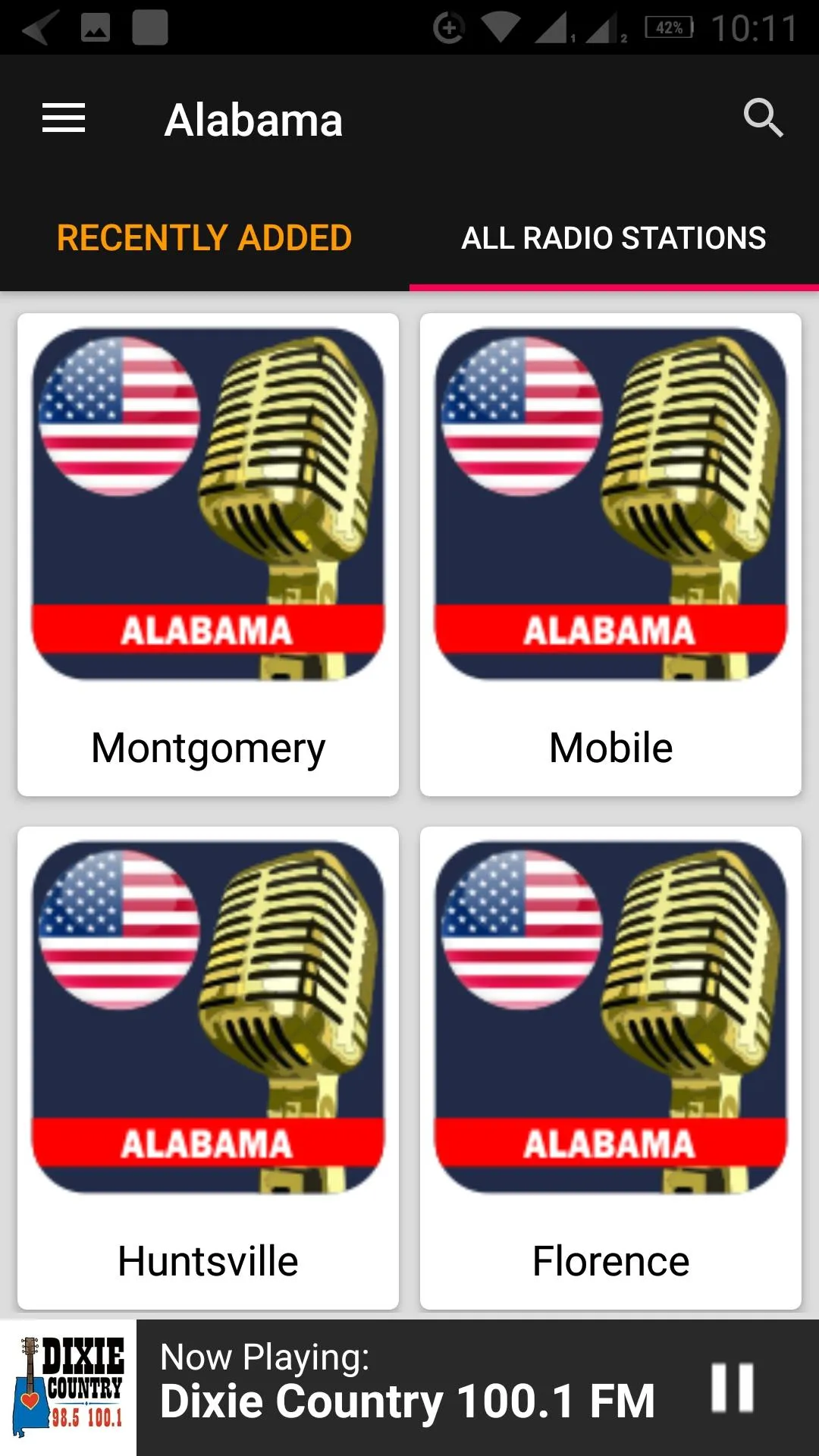 Alabama Radio Stations - USA | Indus Appstore | Screenshot