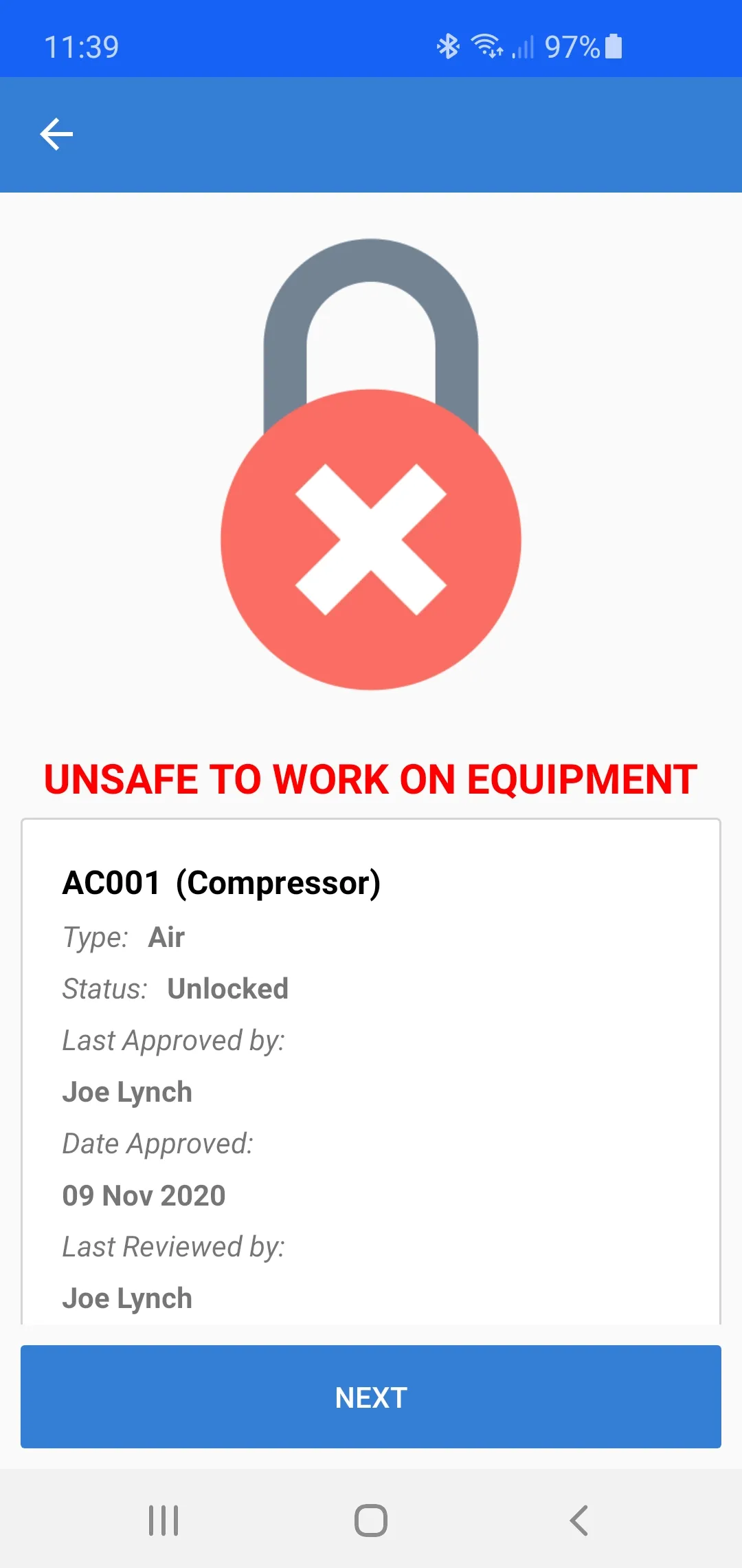 IMEC Lockout Tagout | Indus Appstore | Screenshot