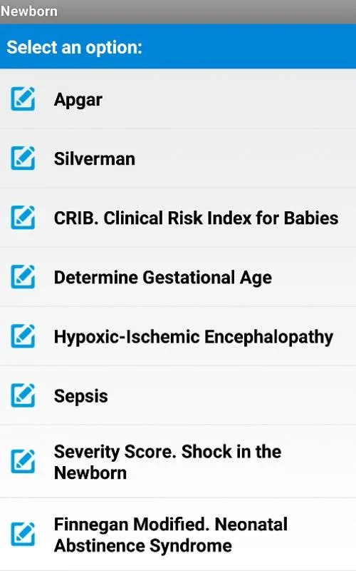 Pediatric Scores | Indus Appstore | Screenshot