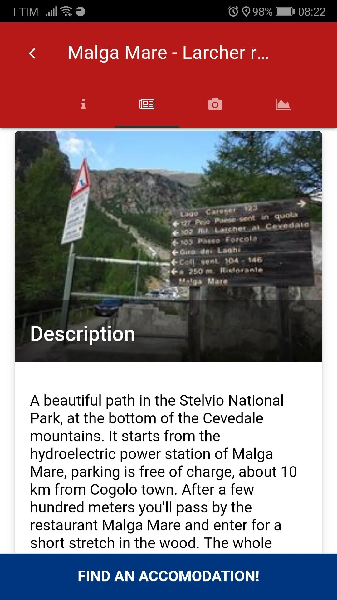 Hiking in Val di Sole area! | Indus Appstore | Screenshot