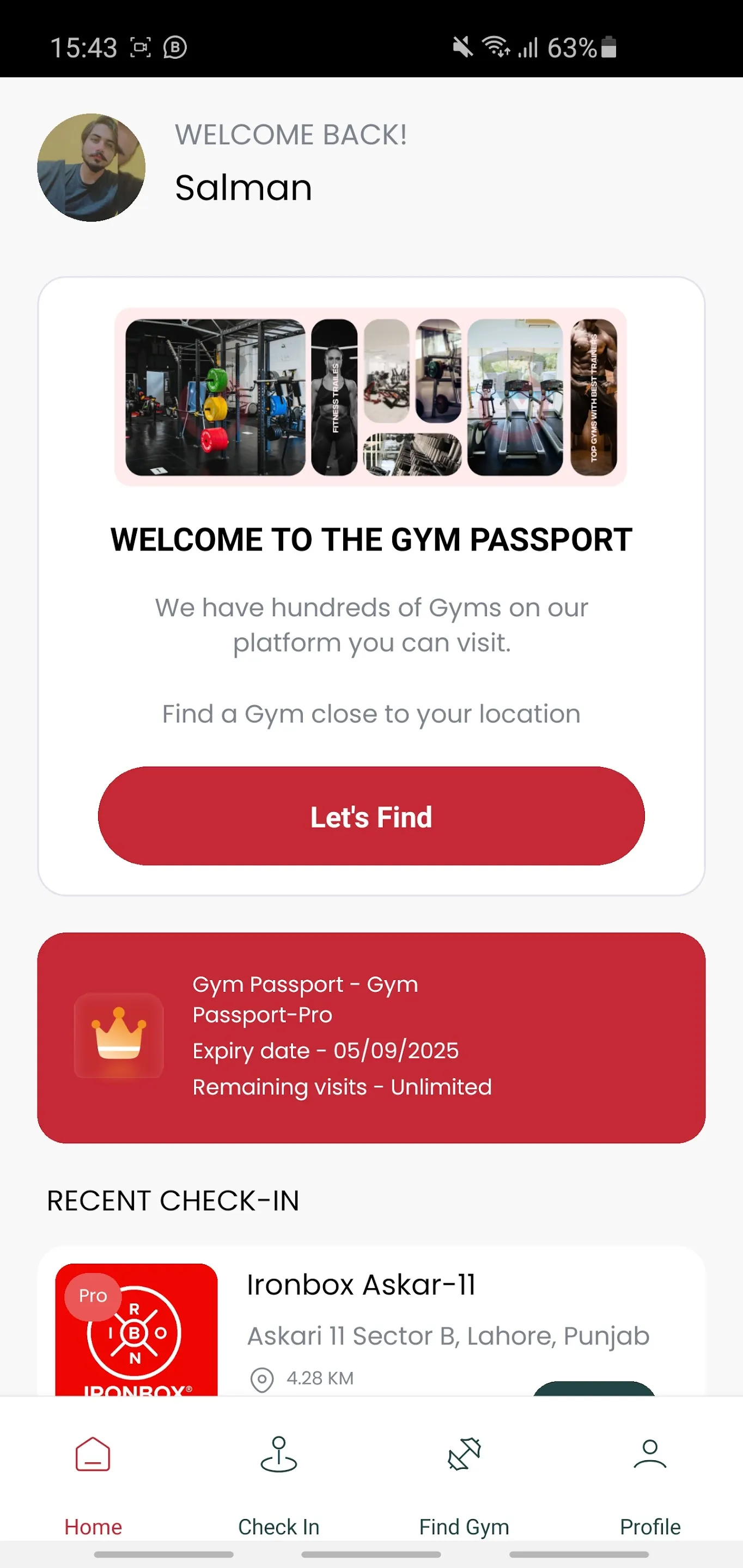 Gym Passport | Indus Appstore | Screenshot