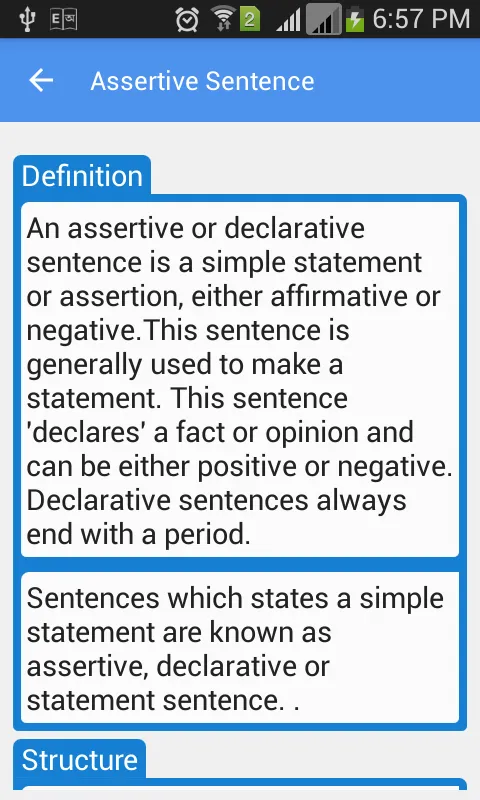 Sentence with Exercise | Indus Appstore | Screenshot