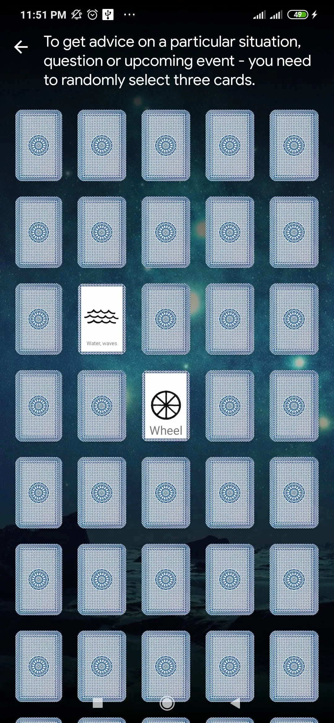 Foretelling - Three Cards | Indus Appstore | Screenshot