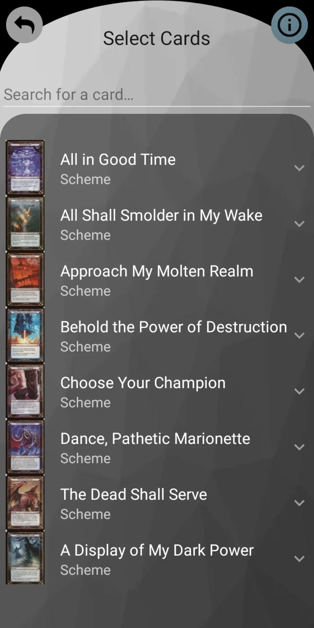 Archenemy - MTG Companion | Indus Appstore | Screenshot