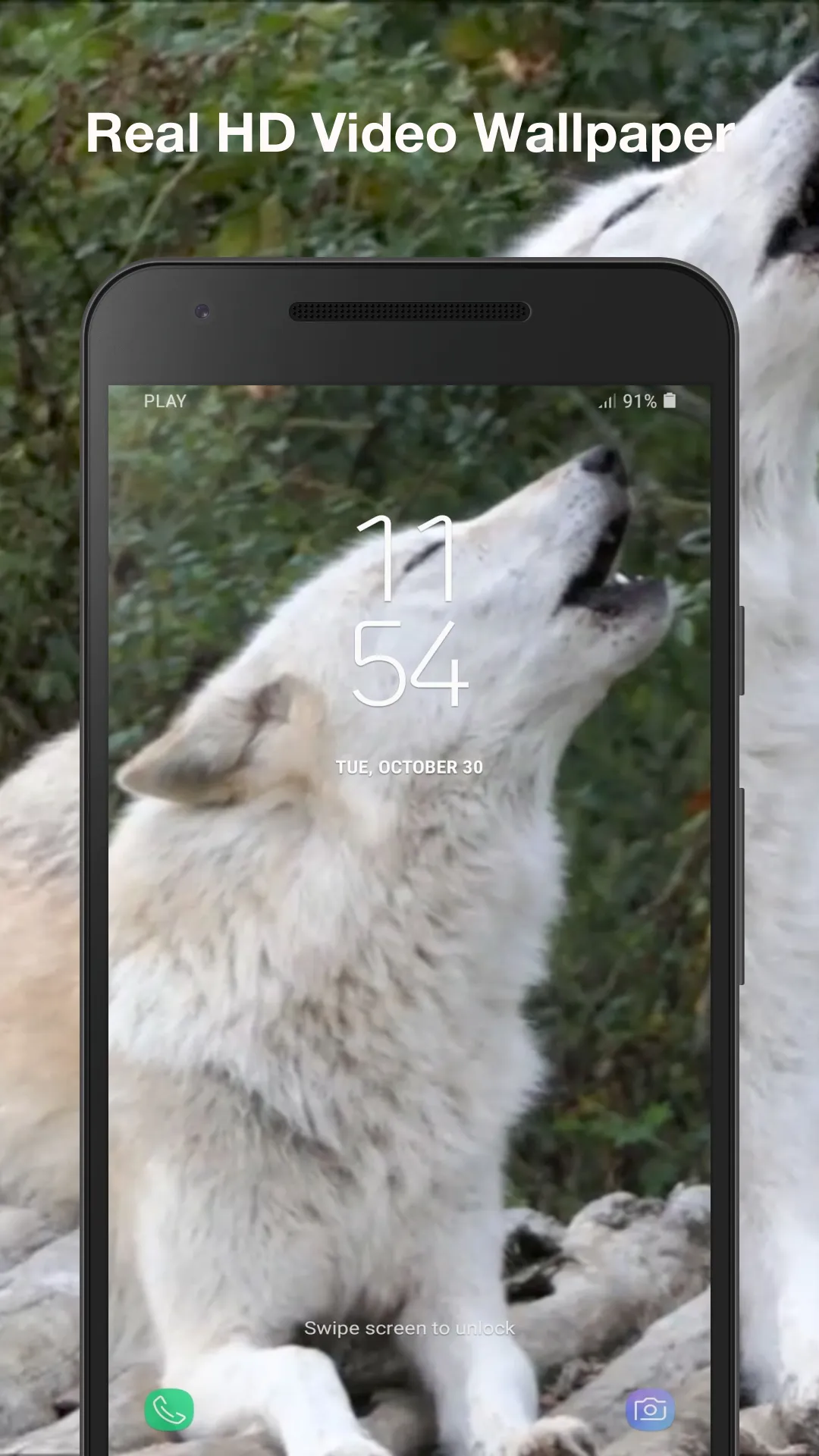 Wolf Live Wallpaper | Indus Appstore | Screenshot