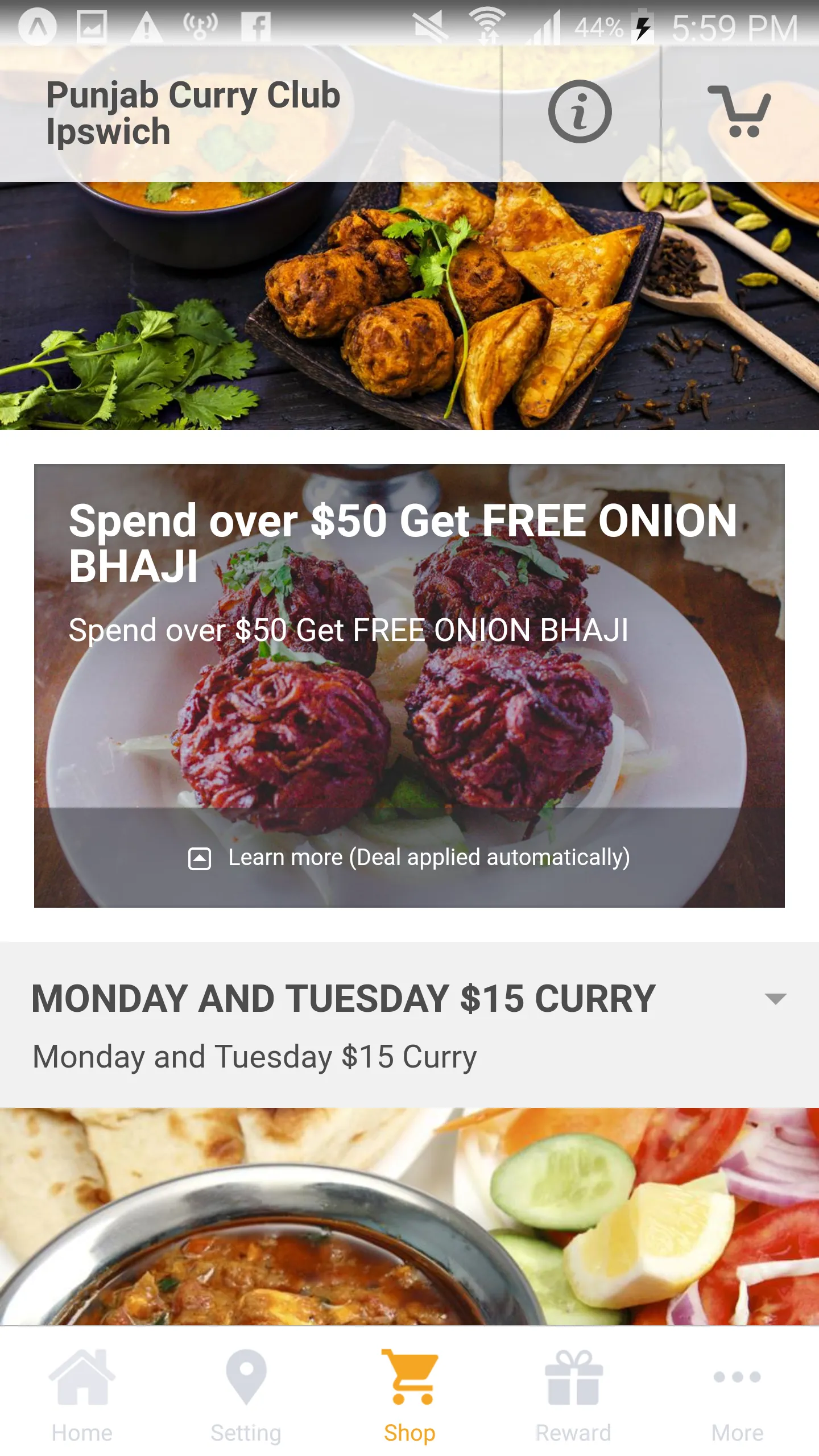 Punjab Curry Club | Indus Appstore | Screenshot