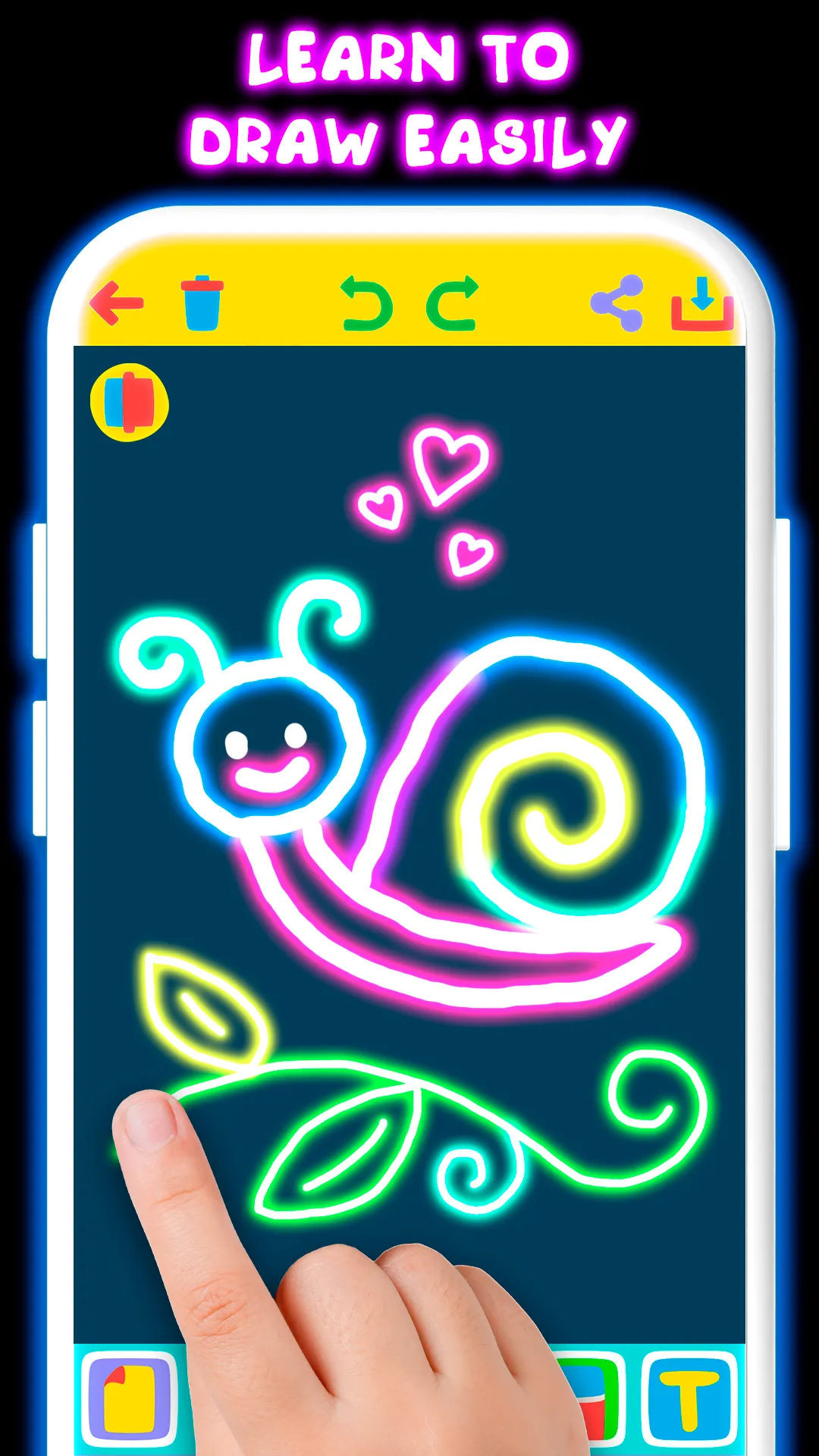 Drawing For Kids - Glow Draw | Indus Appstore | Screenshot