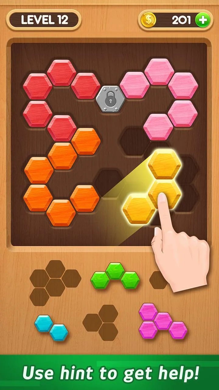 Wood Block Puzzle - Hexa | Indus Appstore | Screenshot