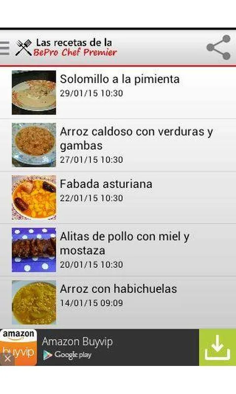 Recetas BePro Chef Premier | Indus Appstore | Screenshot