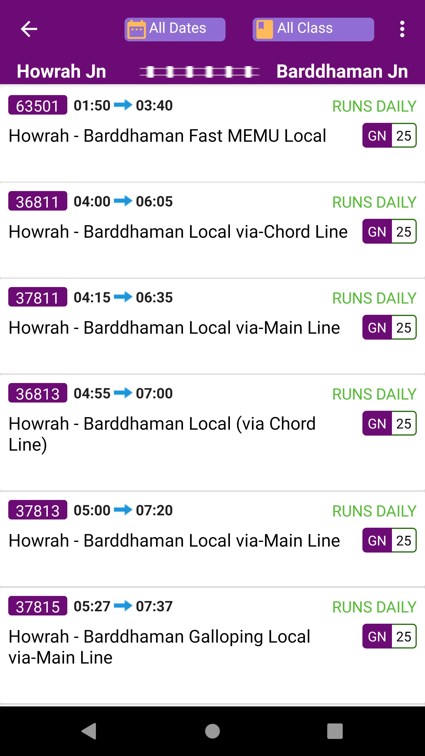 Kolkata Suburban Trains | Indus Appstore | Screenshot