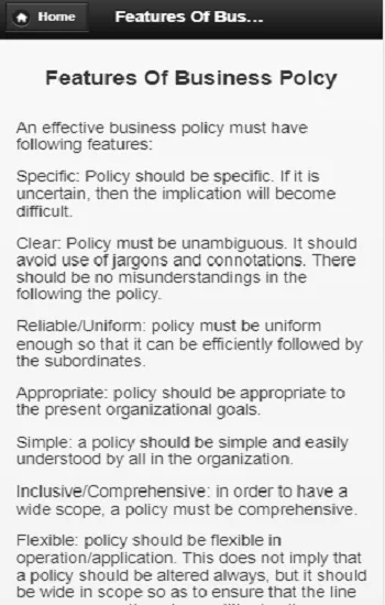 Business policy and Regulation | Indus Appstore | Screenshot