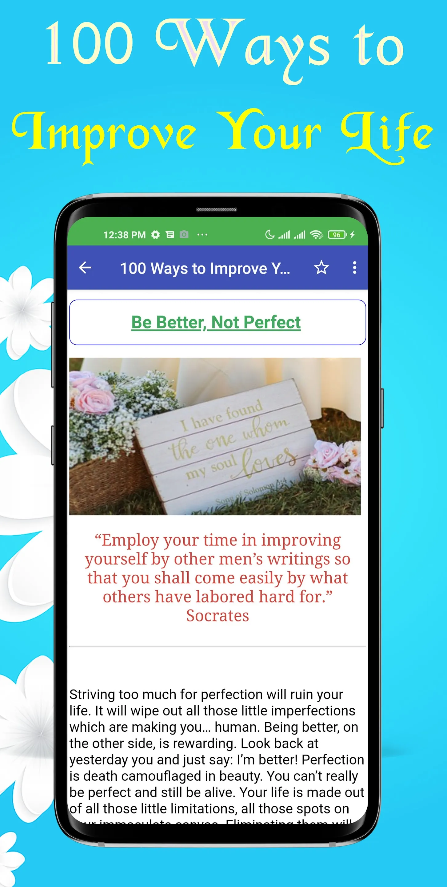 100 Ways to Improve Your Life | Indus Appstore | Screenshot