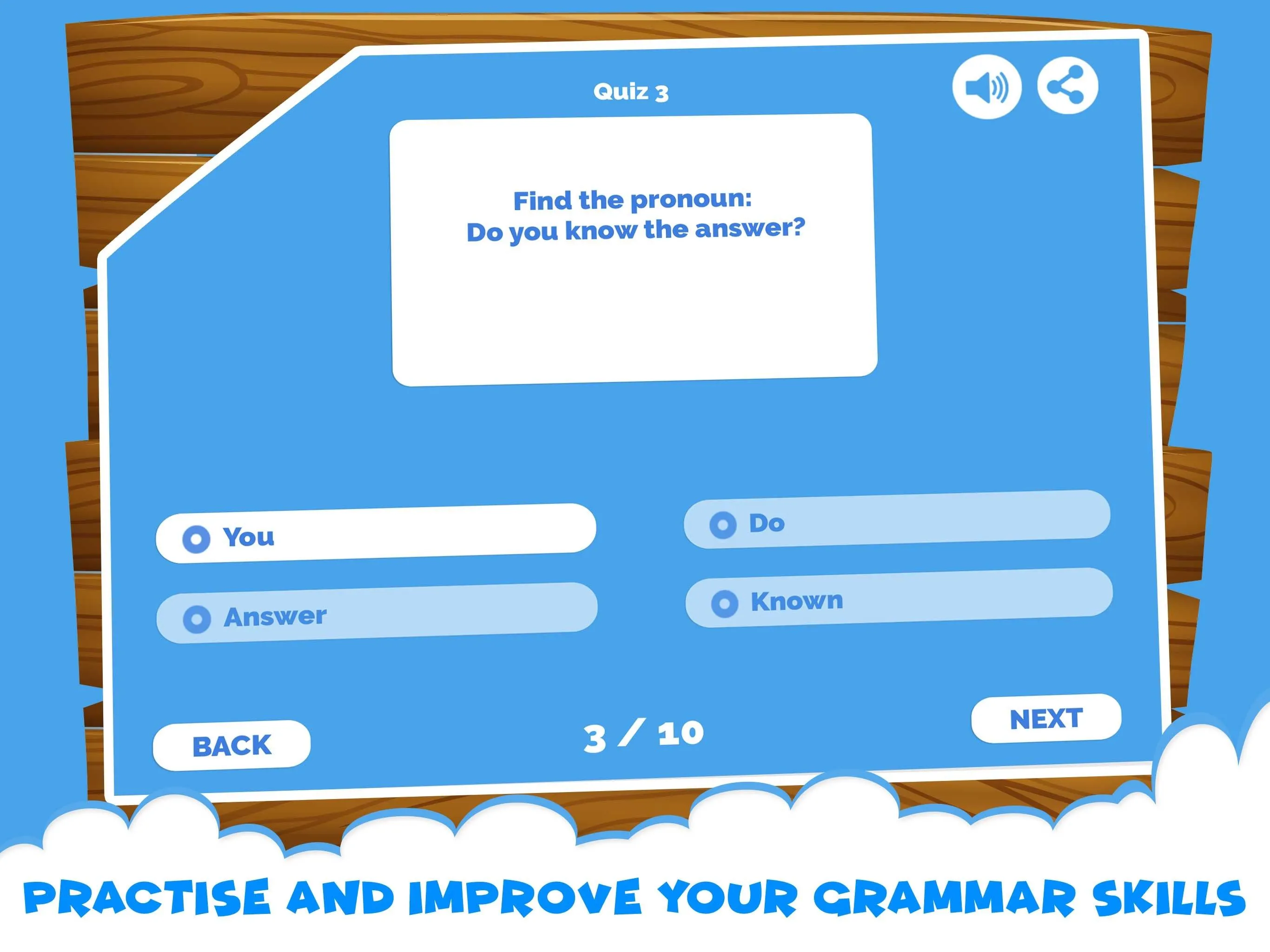 English Grammar Pronouns Quiz | Indus Appstore | Screenshot