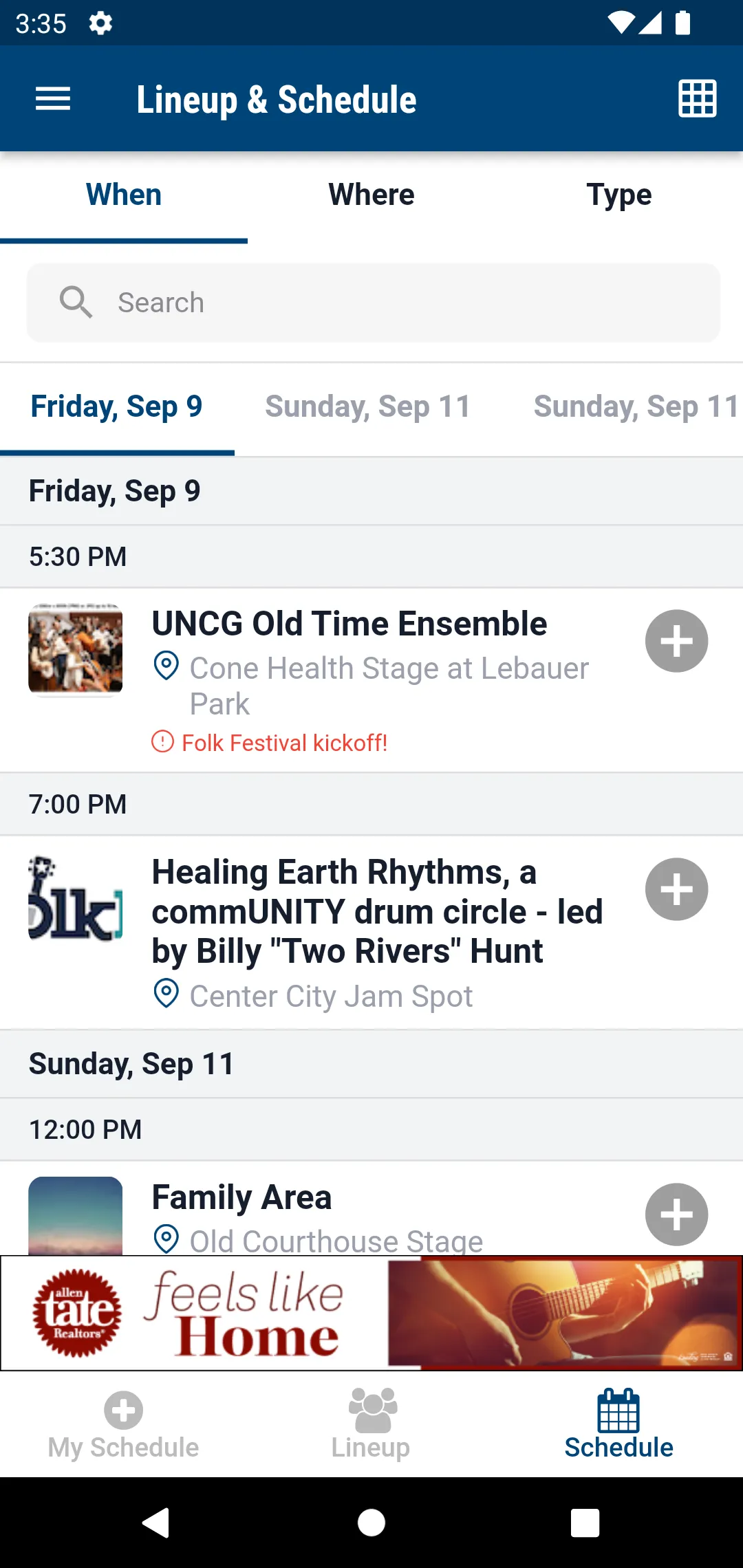 North Carolina Folk Festival | Indus Appstore | Screenshot